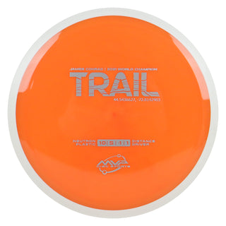 MVP Discs Sports Project Lab Coat James Conrad Neutron Trail Distance Driver 10/5/-1/1 Orange 167 grams