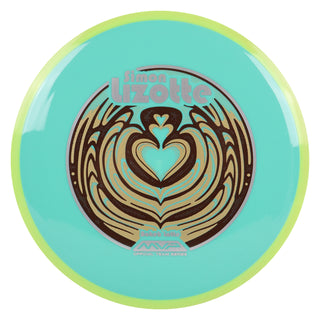 Axiom Discs Simon Lizotte Team Series Neutron Bokeh Fairway Driver 7/9/0/1 Teal/Yellow 174 grams