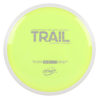 MVP Discs Sports Project Lab Coat James Conrad Neutron Trail Distance Driver 10/5/-1/1 DayGlo 166 grams