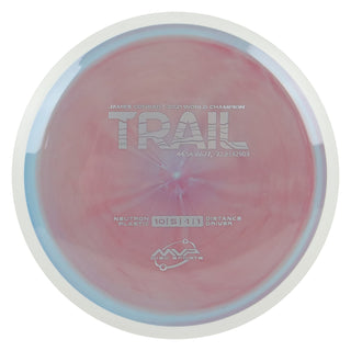 MVP Discs Sports Project Lab Coat James Conrad Neutron Trail Distance Driver 10/5/-1/1 Blue Maroon 167 grams