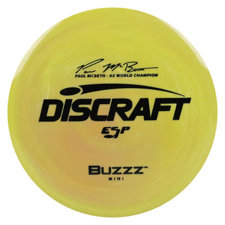 Discraft Disc Golf Paul McBeth ESP Buzzz Mini 6" Thrower or Marker Dark Yellow/Black