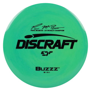 Discraft Disc Golf Paul McBeth ESP Buzzz Mini 6" Thrower or Marker Green/Black