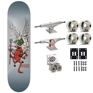 Toy Machine Skateboard Premium Complete Russell Pegasus 8.0" x 31.5" Indy Trucks and Bearings, Sml Wheels
