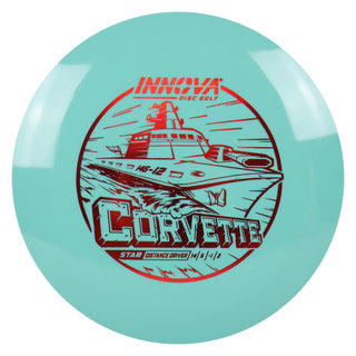 Innova Disc Golf Star Corvette Distance Driver 14/6/-1/2 Teal/Red Holo 173 grams