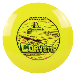 Innova Disc Golf Star Corvette Distance Driver 14/6/-1/2 Yellow/Rasta 173 grams