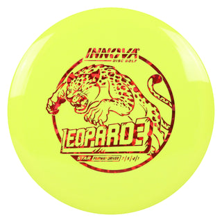 Innova Disc Golf Star Leopard3 Fairway Driver 7/5/-2/1 Yellow/Red Shatter 173 grams