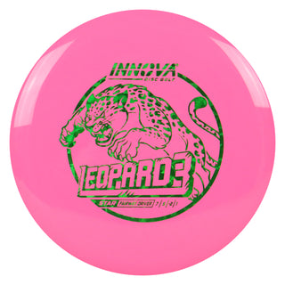 Innova Disc Golf Star Leopard3 Fairway Driver 7/5/-2/1 Pink/Green Shatter 173 grams