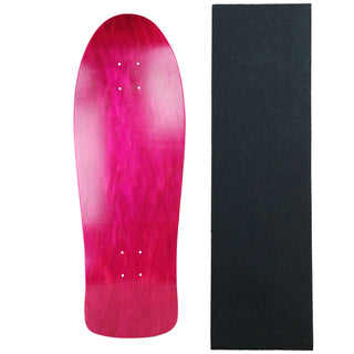 Moose Old School Deck 10" x 30" Stained Pink with Griptape