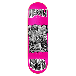 Heroin Premium Skateboard with Indy Trucks, Triclops Wheels 9.5" Nolan Houghton Allegory of Fear