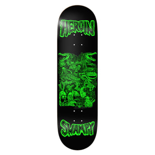 Heroin Premium Skateboard with Ace Trucks, Snot Wheels 9" Swampy Allegory of Fear