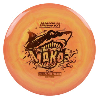 Innova Disc Golf Team Champion Series Kona Montgomery Star Mako3 5/5/0/0 Orange Swirl/Orange 180 grams