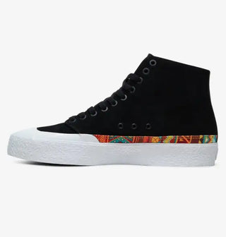 DC Skateboard Shoes T-Funk Hi S Black/White Print