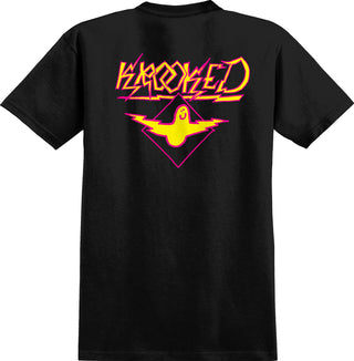 Krooked Skateboards Shirt Bird Lightning Black