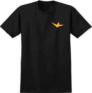 Krooked Skateboards Shirt Bird Lightning Black