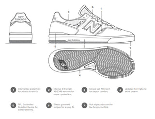 New Balance Numeric Skateboard Shoes Jamie Foy 306 Cup Tan/Black
