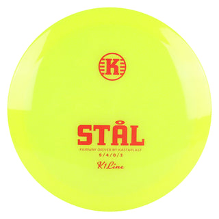 Kastaplast Disc Golf K1 Stal Fairway Driver 9/4/0/3 Clear Yellow/Red 175 grams