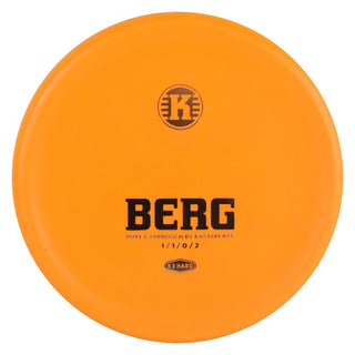 Kastaplast Disc Golf K3 Hard Berg Putter 1/1/0/2 Orange/Gold 173 grams