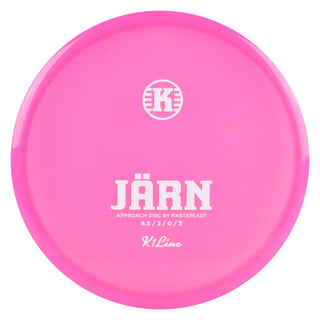 Kastaplast Disc Golf K1 Jarn Putter 4.5/3/0/3 Clear Pink/White 176 grams