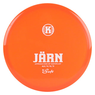Kastaplast Disc Golf K1 Soft Jarn Putter 4.5/3/0/3 Clear Orange/White 174 grams