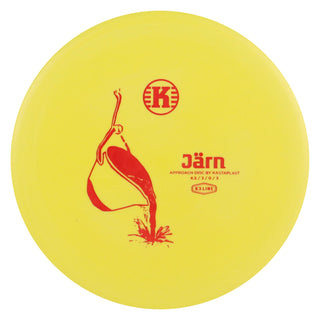 Kastaplast Disc Golf K3 Jarn Putter 4.5/3/0/3 Yellow/Red 173 grams