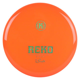 Kastaplast Disc Golf K1 Soft Reko Putter 3/3/0/1 Clear Orange/Teal Shimmer 176 grams
