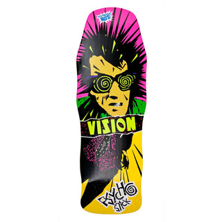 Vision Skateboard Deck Psycho Stick Modern Concave Yellow Stain 10" x 29.75" Old School