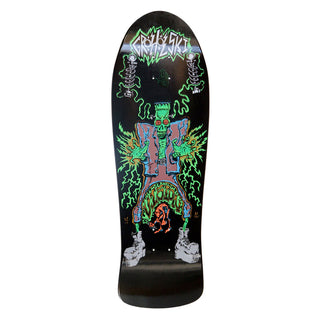 Vision Skateboard Deck Groholski Frankenstein Black 10.25" x 31.25" Old School