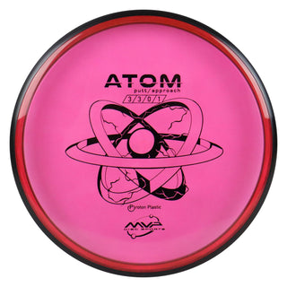 MVP Disc Golf Proton Atom Putter 3/3/0/1 Red 172 grams