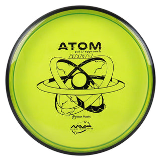 MVP Disc Golf Proton Atom Putter 3/3/0/1 DayGlo 171 grams
