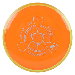 Axiom Disc Golf Neutron Insanity Distance Driver 9/5/-2/1.5 Orange/Yellow Blend 161 grams