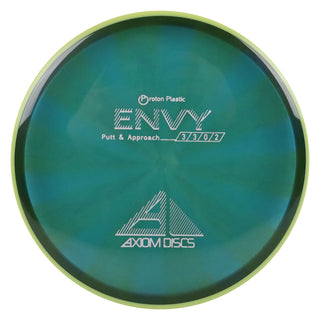 Axiom Disc Golf Proton Envy Putter 3/3/0/2 Green Purple Color Shift/Yellow 170 grams
