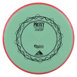 Axiom Disc Golf Electron Proxy Soft Putter 3/3/-1/0.5 Green/Red 173 grams