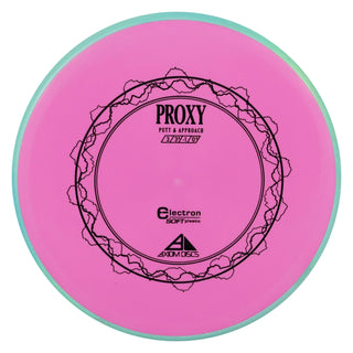 Axiom Disc Golf Electron Proxy Soft Putter 3/3/-1/0.5 Pink/Teal 173 grams