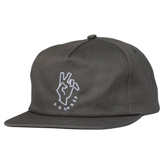 Krooked Skateboards Hat Handy Snapback Charcoal