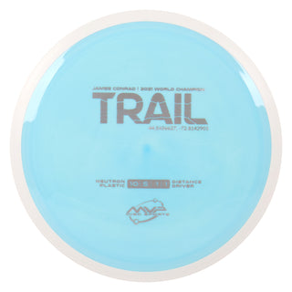 MVP Discs Sports Project Lab Coat James Conrad Neutron Trail Distance Driver 10/5/-1/1 Sky Blue 170 grams