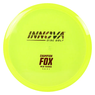 Innova Disc Golf Champion Fox Midrange Disc 5/6/-2/1 Yellow/Gold Red 177 grams