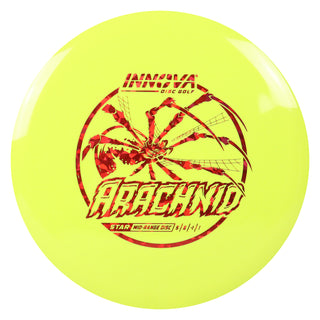 Innova Disc Golf Star Arachnid Midrange Disc 5/6/-1/1 Yellow/Red Shatter 166 grams