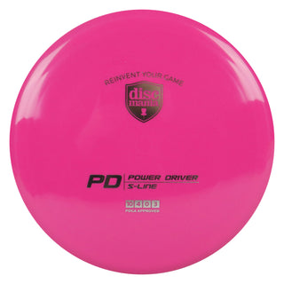 Discmania Disc Golf S-Line PD Power Driver 10/4/0/3 Pink/Silver 176 grams