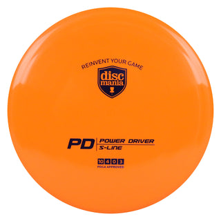 Discmania Disc Golf S-Line PD Power Driver 10/4/0/3 Orange/Indigo 173 grams