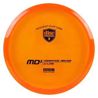 Discmania Disc Golf C-Line MD3 Midrange Driver 5/5/0/1 Orange/Indigo 173 grams