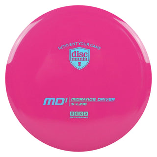 Discmania Disc Golf S-Line MD1 Midrange 5/6/0/0 Pink/Blue Holo 177 grams