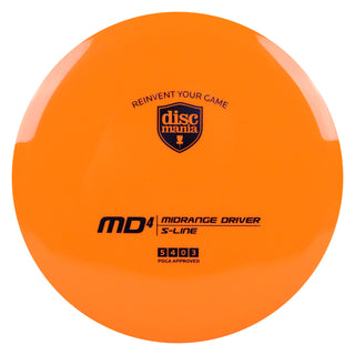 Discmania Disc Golf S-Line MD4 Midrange 5/4/0/3 Orange/Indigo 180 grams