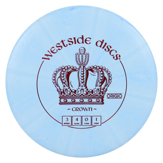 Westside Disc Golf Origio Burst Crown Putter 3/4/0/1 Light Blue/Red 174 grams