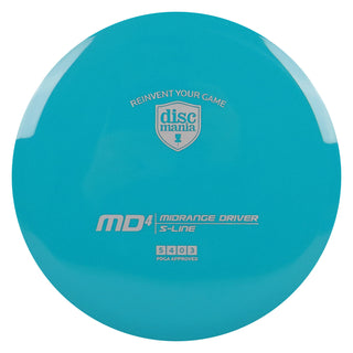 Discmania Disc Golf S-Line MD4 Midrange 5/4/0/3 Teal/Silver 180 grams