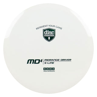 Discmania Disc Golf S-Line MD4 Midrange 5/4/0/3 White/Green 177 grams
