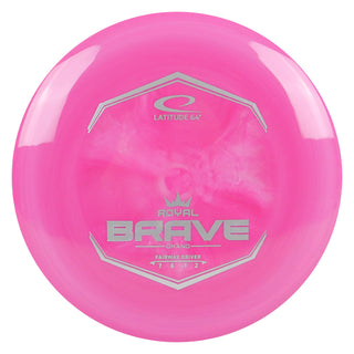 Latitude 64 Disc Golf Royal Grand Brave Fairway Driver 7/6/-1/2 Hot Pink/Silver 176 grams