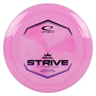Latitude 64 Disc Golf Royal Grand Strive Distance Driver 13/5/-1/3 Pink/Purple 175 grams