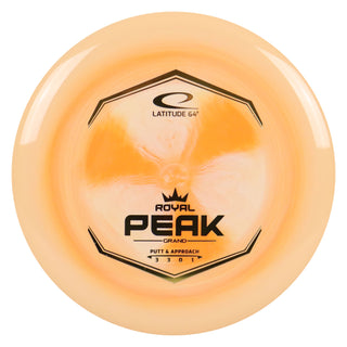 Latitude 64 Disc Golf Royal Grand Peak Putter 3/3/0/1 Mango/Gold 175 grams