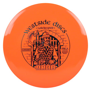Westside Disc Golf Tournament Gatekeeper Midrange 4/5/0/2 Orange/Turquoise 177 grams