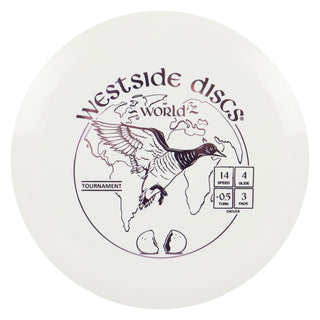 Westside Disc Golf Tournament World Distance Driver 14/4/-0.5/3 White/Lavender 169 grams